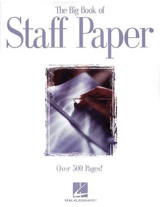 Book cover for The Big Book of Staff Paper