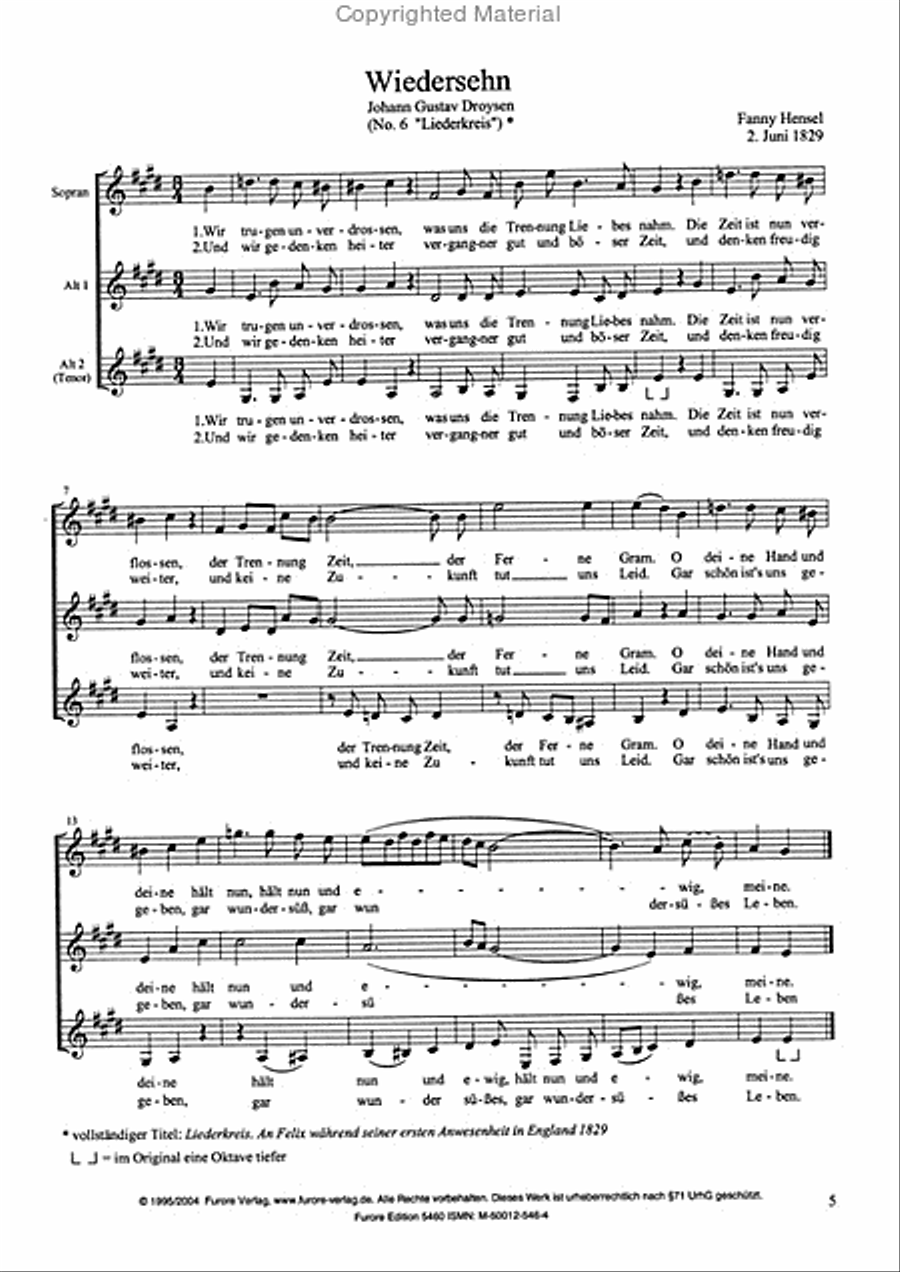 Funf Terzette A Cappella scores gallery preview page 2