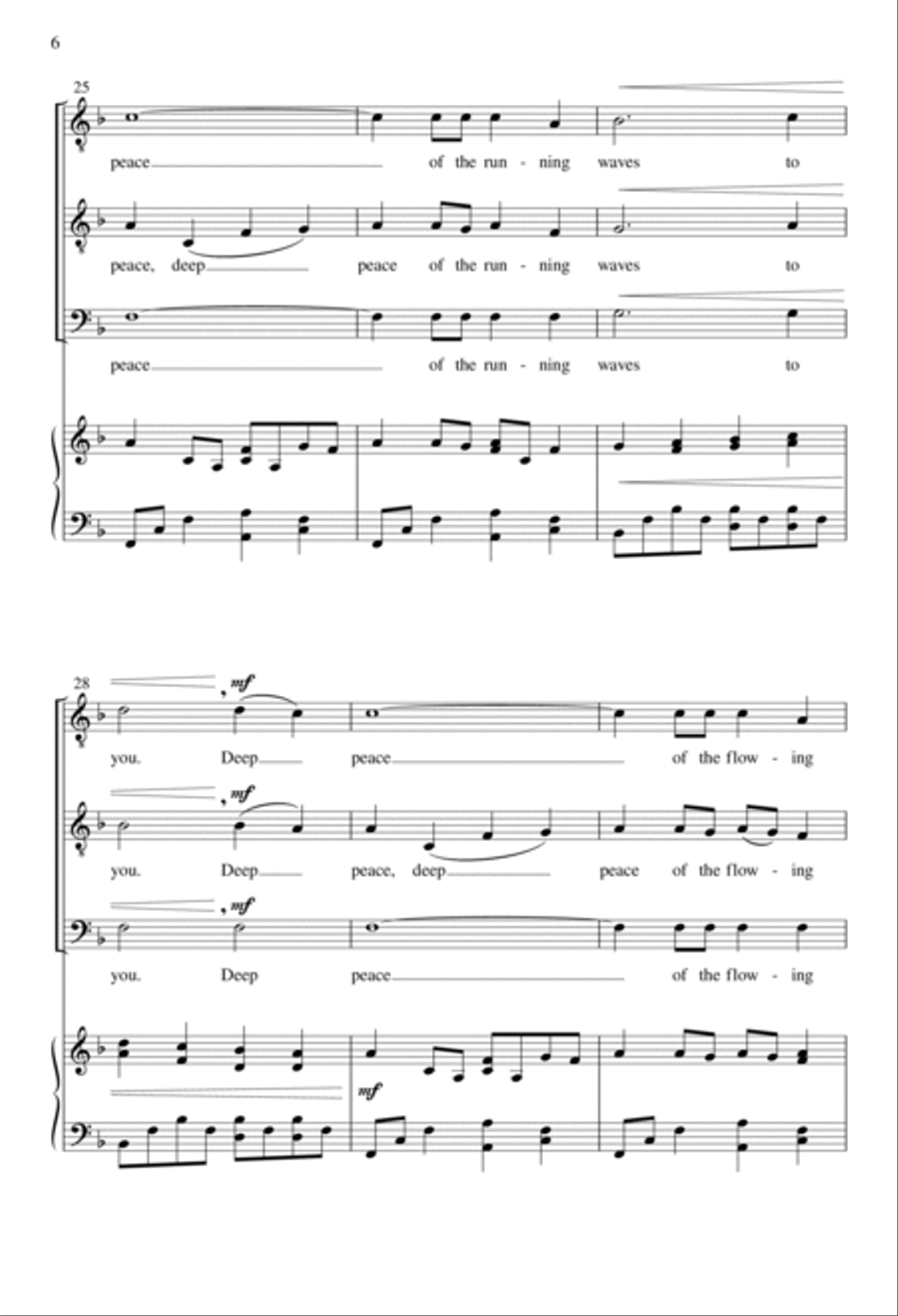 Deep Peace TTB scores gallery preview page 6