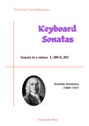Scarlatti-Sonata in e-minor L.380 K.203(piano)