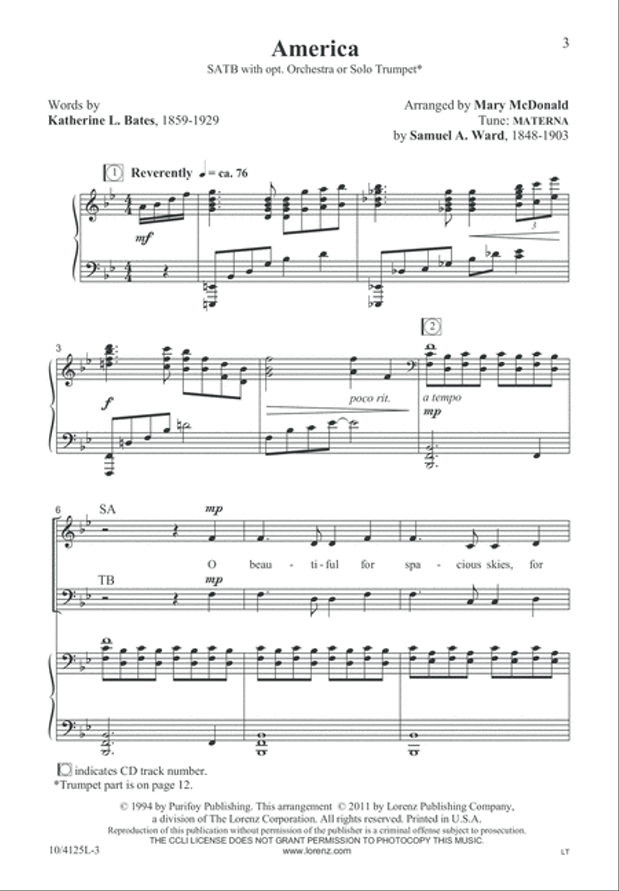 America 4-Part scores gallery preview page 3