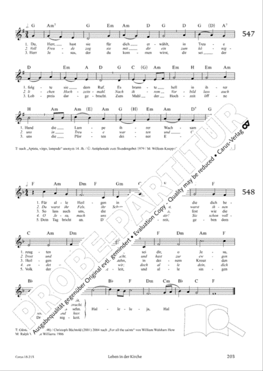Gitarrenbuch zum Gotteslob Guitar scores gallery preview page 187