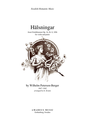 Book cover for Hälsningar/Halsningar for violin and piano