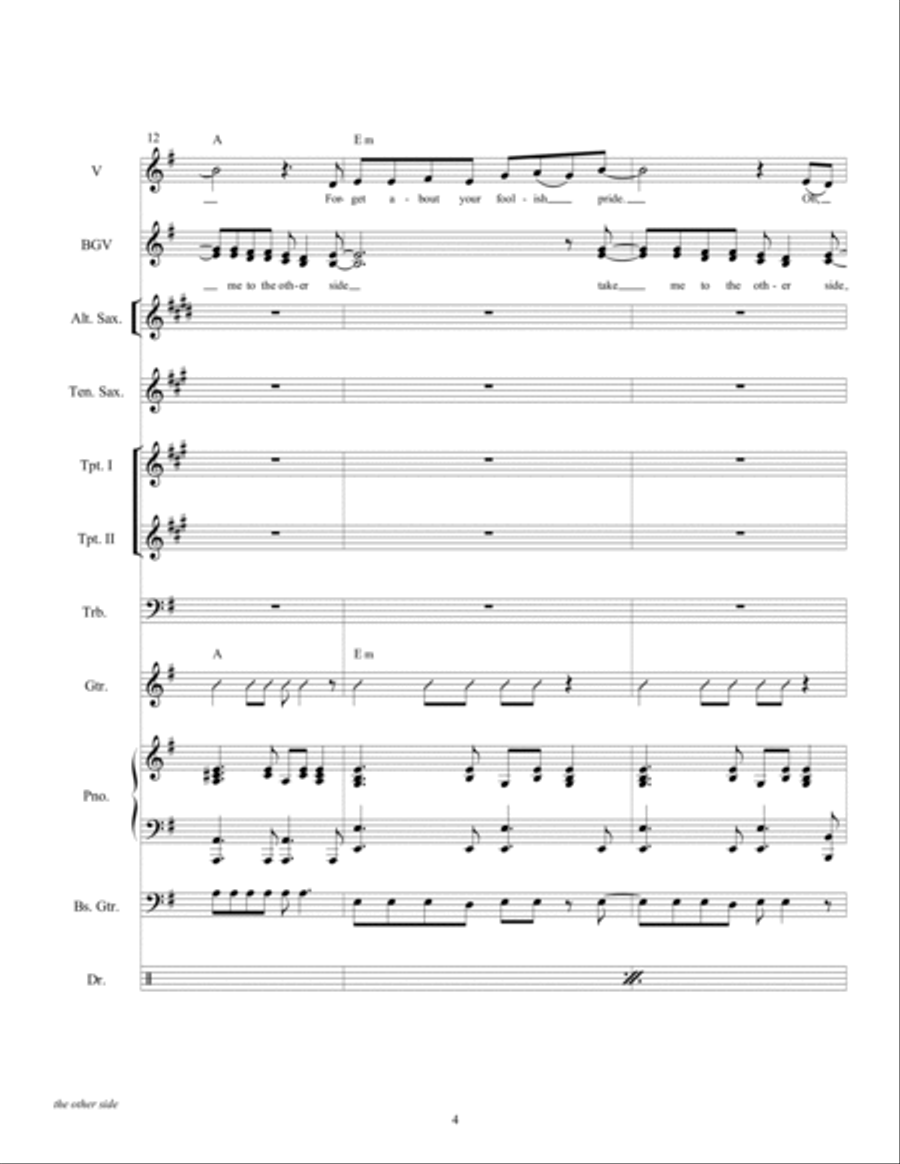 The Other Side The Other Side Large Ensemble scores gallery preview page 6