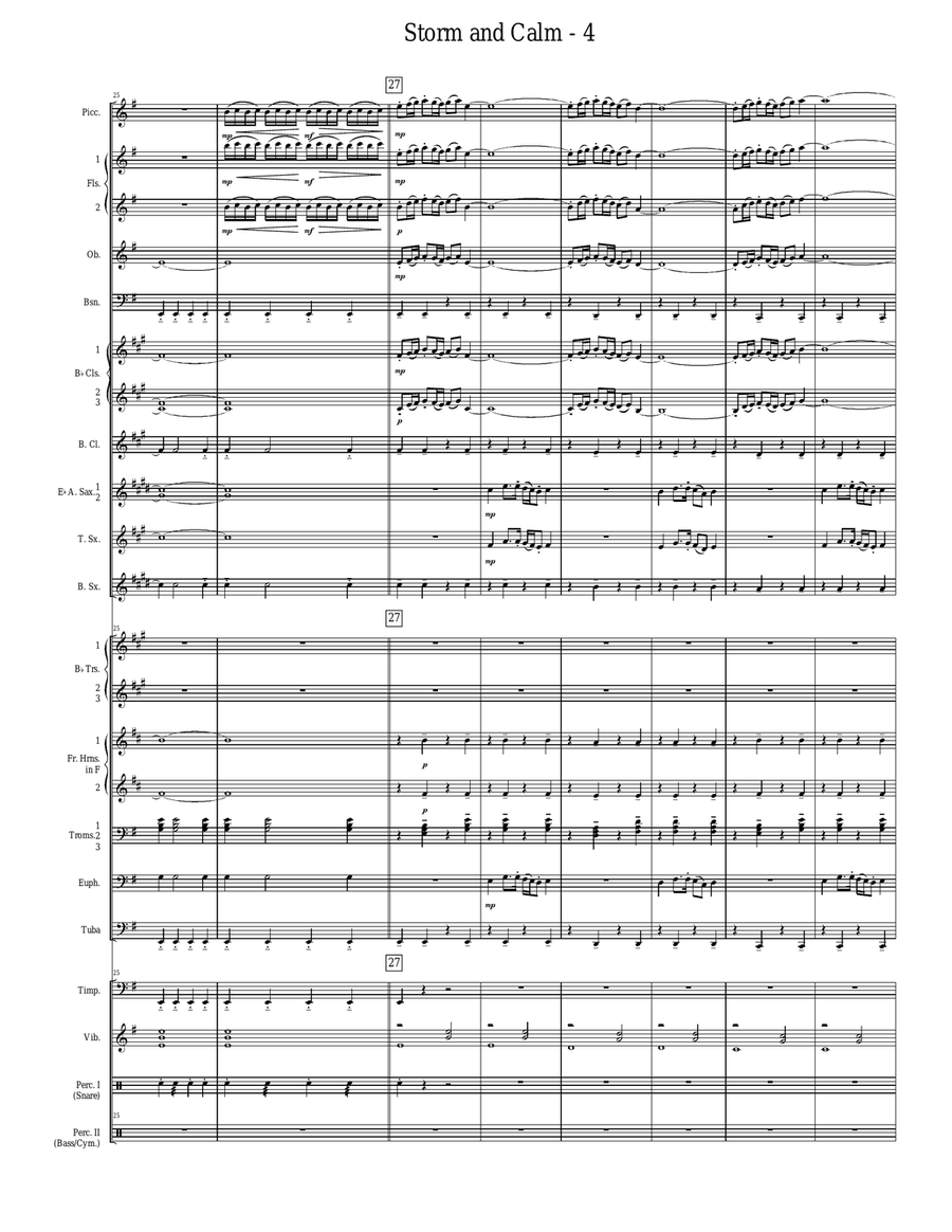 Storm and Calm Concert Band scores gallery preview page 4