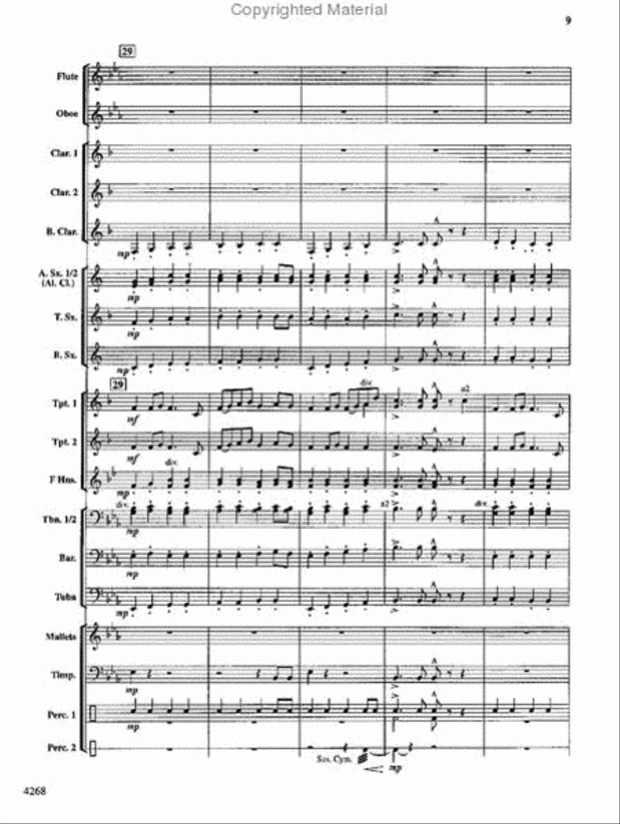 Winchester Chronicles Concert Band scores gallery preview page 8