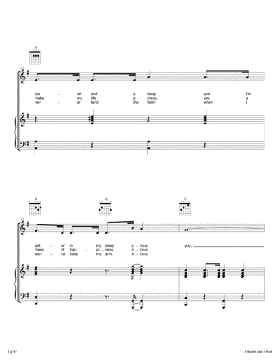 A Bushel And A Peck Voice scores gallery preview page 5