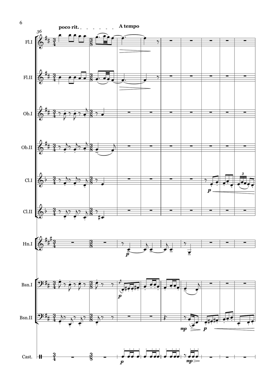El paño moruno Woodwind Quintet scores gallery preview page 6