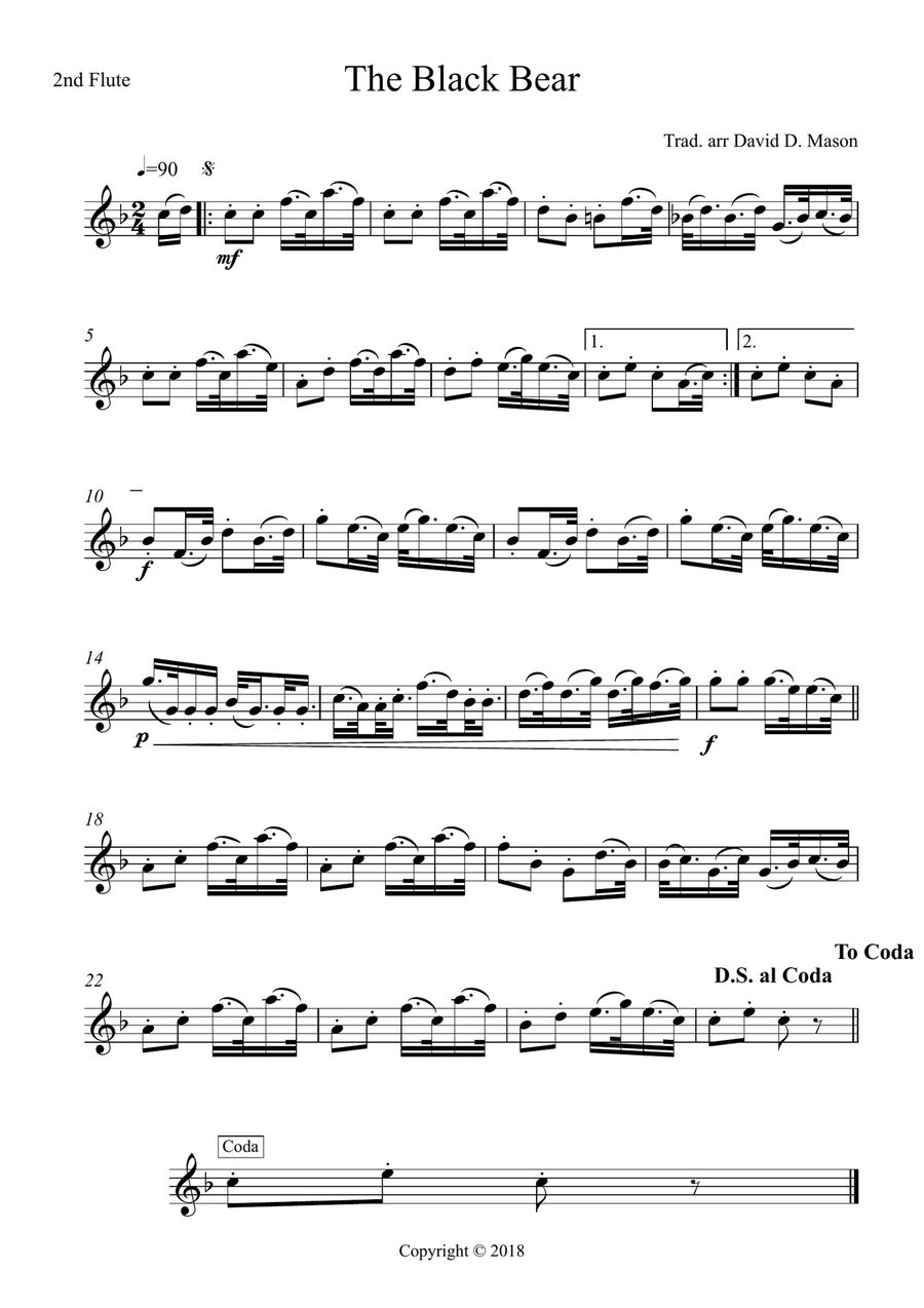 The Black Bear Small Ensemble scores gallery preview page 5