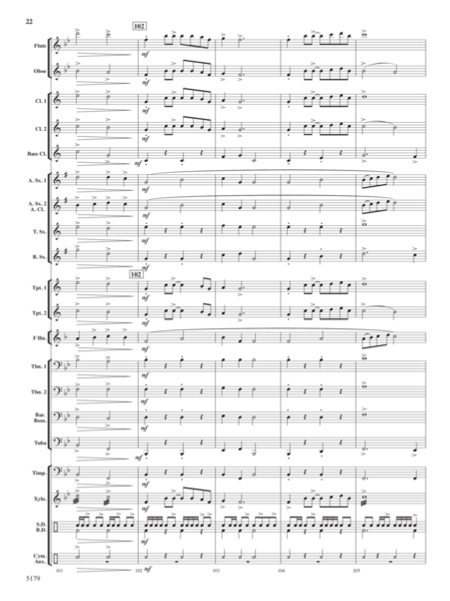 American Journey Concert Band scores gallery preview page 21