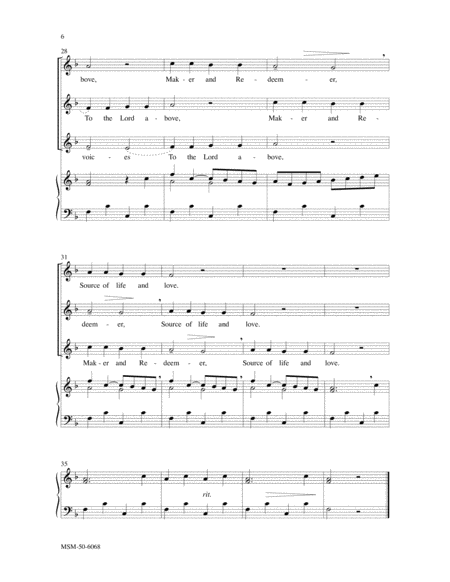 Glory Be to Jesus (Choral Score)