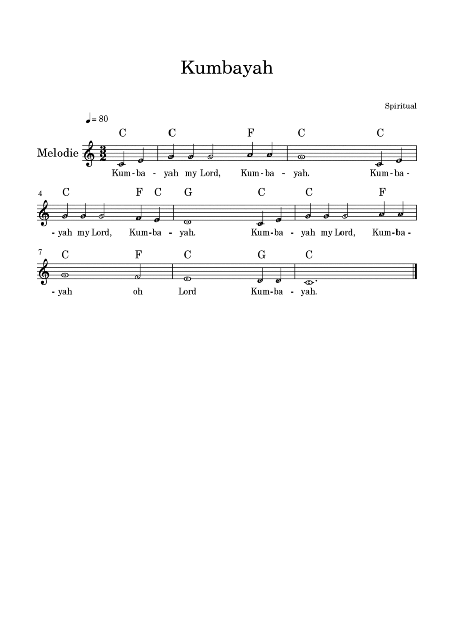 Kumbayah Glockenspiel scores gallery preview page 1