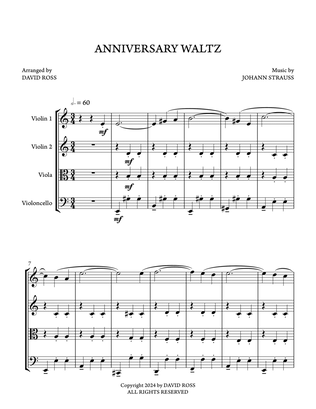Book cover for THE ANNIVERSARY WALTZ