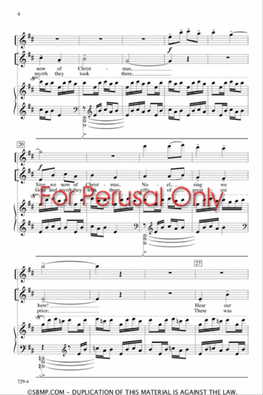 Sing We Now Noel! - SSA Octavo SSA scores gallery preview page 3