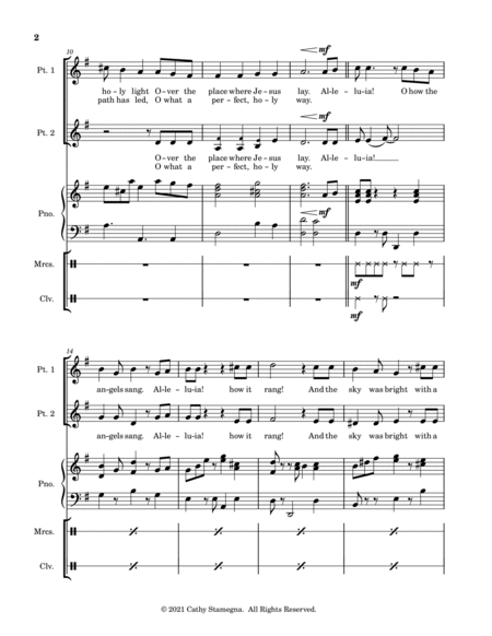 The Birthday of a King (Calypso 2-Part Choir, Accompaniment, Maracas, Claves) image number null