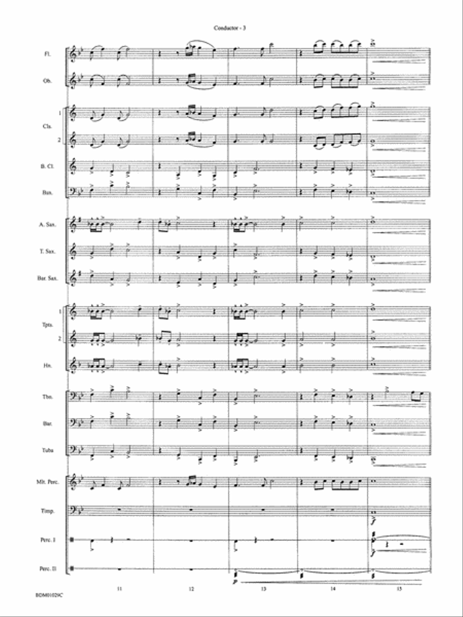 Medieval Legend (A Fantasy for Band): Score Concert Band scores gallery preview page 5