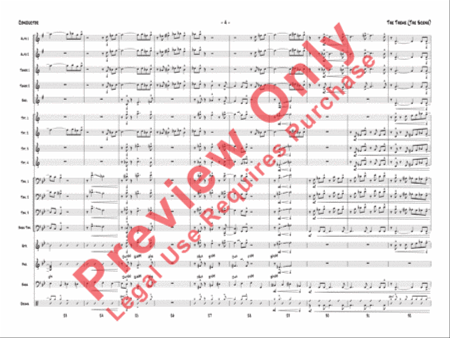 The Theme (The Scene) Jazz Ensemble scores gallery preview page 7
