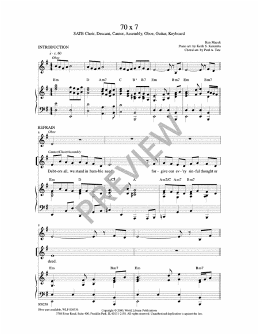 70 x 7 4-Part scores gallery preview page 3