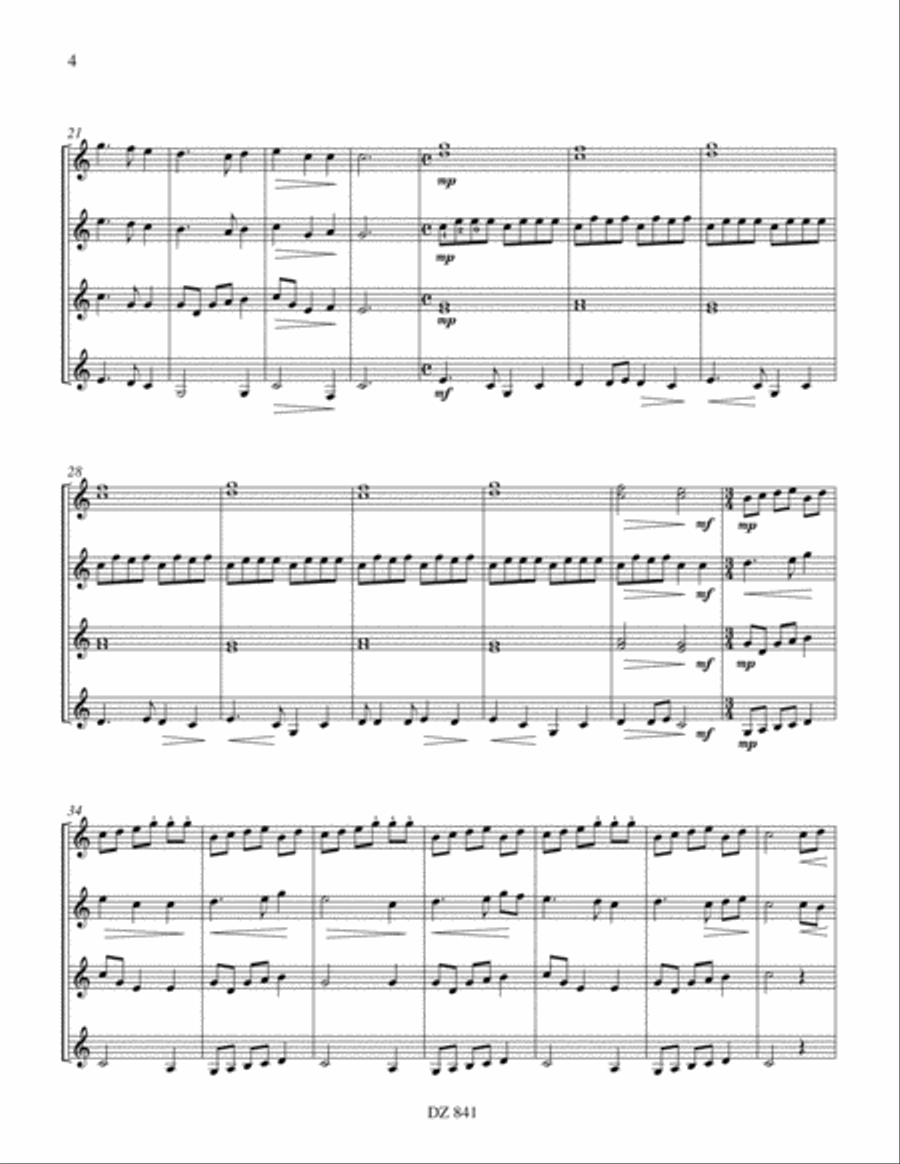 Two Celtic Lullabies Two Celtic Lullabies Guitar Ensemble scores gallery preview page 3