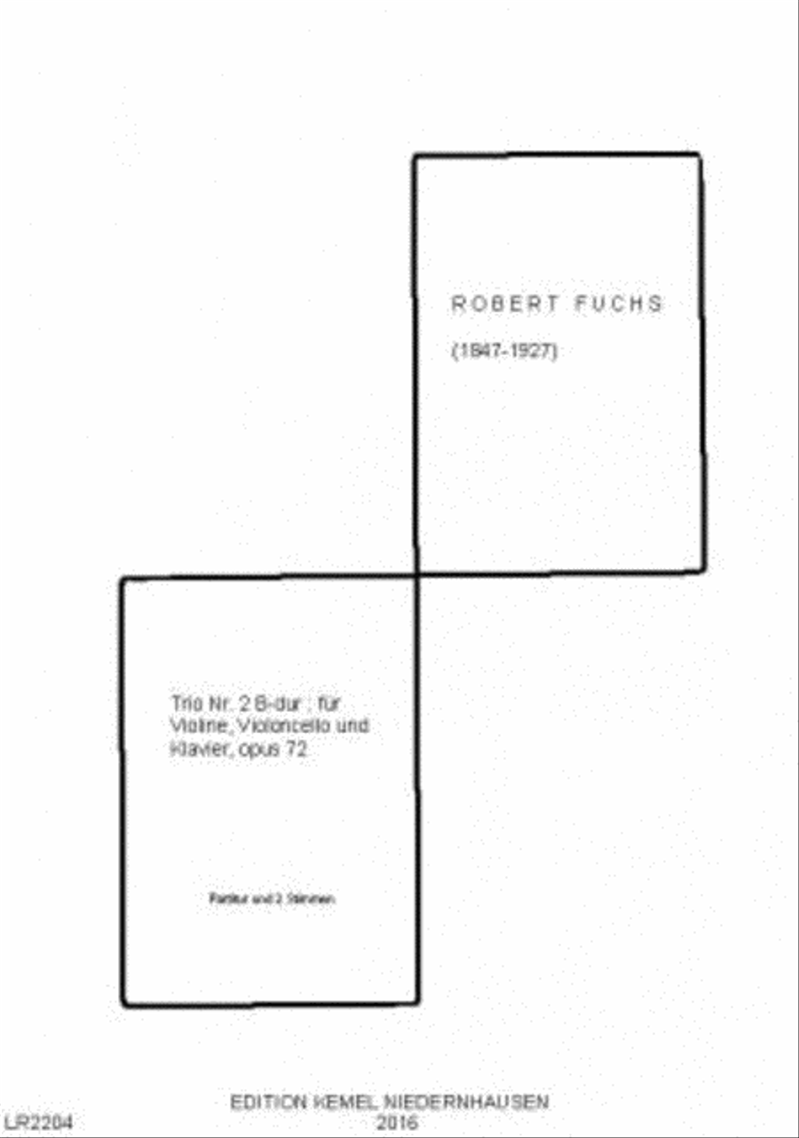 Trio Nr. 2 B-dur Piano Trio scores gallery preview page 1