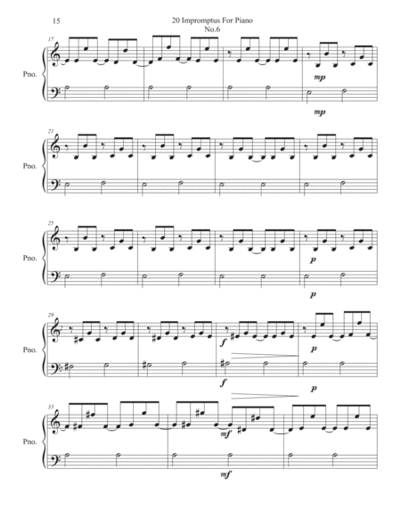 Impromptu No.6 For Piano