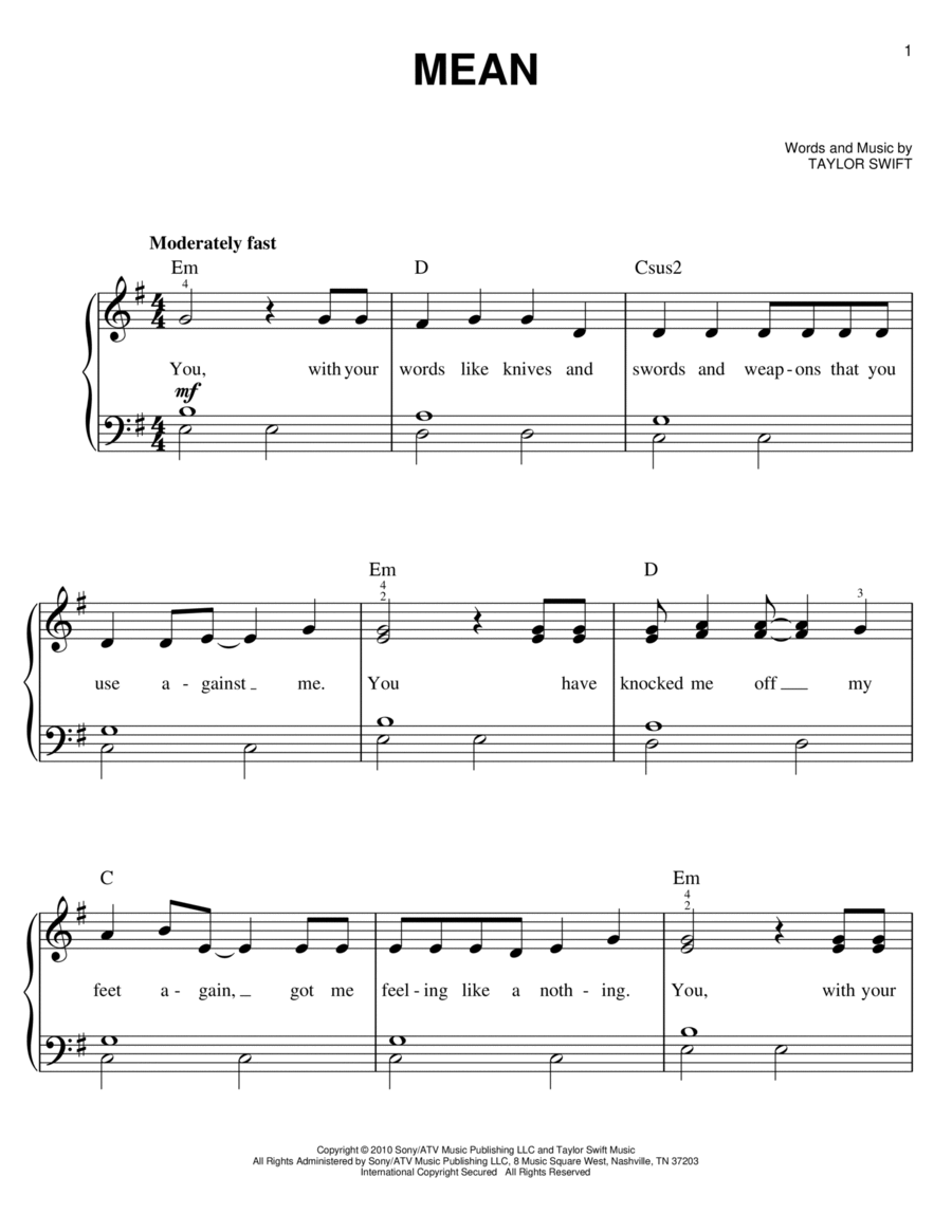 Mean Mean Voice scores gallery preview page 1