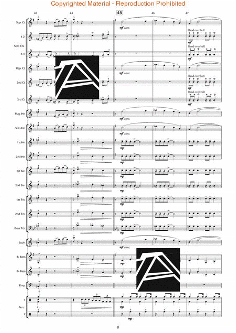 Rapsodia Borealis (for Trombone & Piano) Piano Accompaniment scores gallery preview page 9