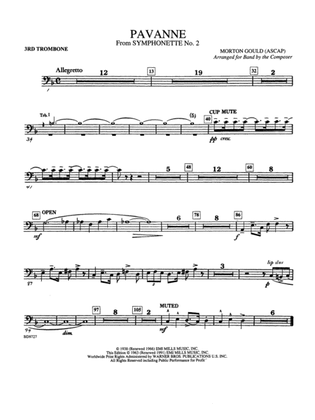 Pavanne (from Symphonette No. 2): 3rd Trombone