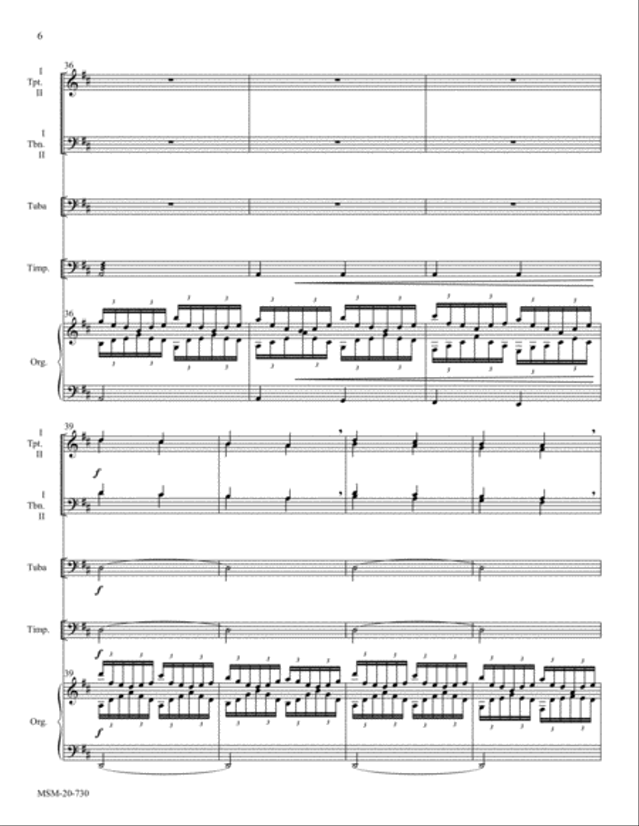 Praise, My Soul, the King of Heaven 4-Part scores gallery preview page 6