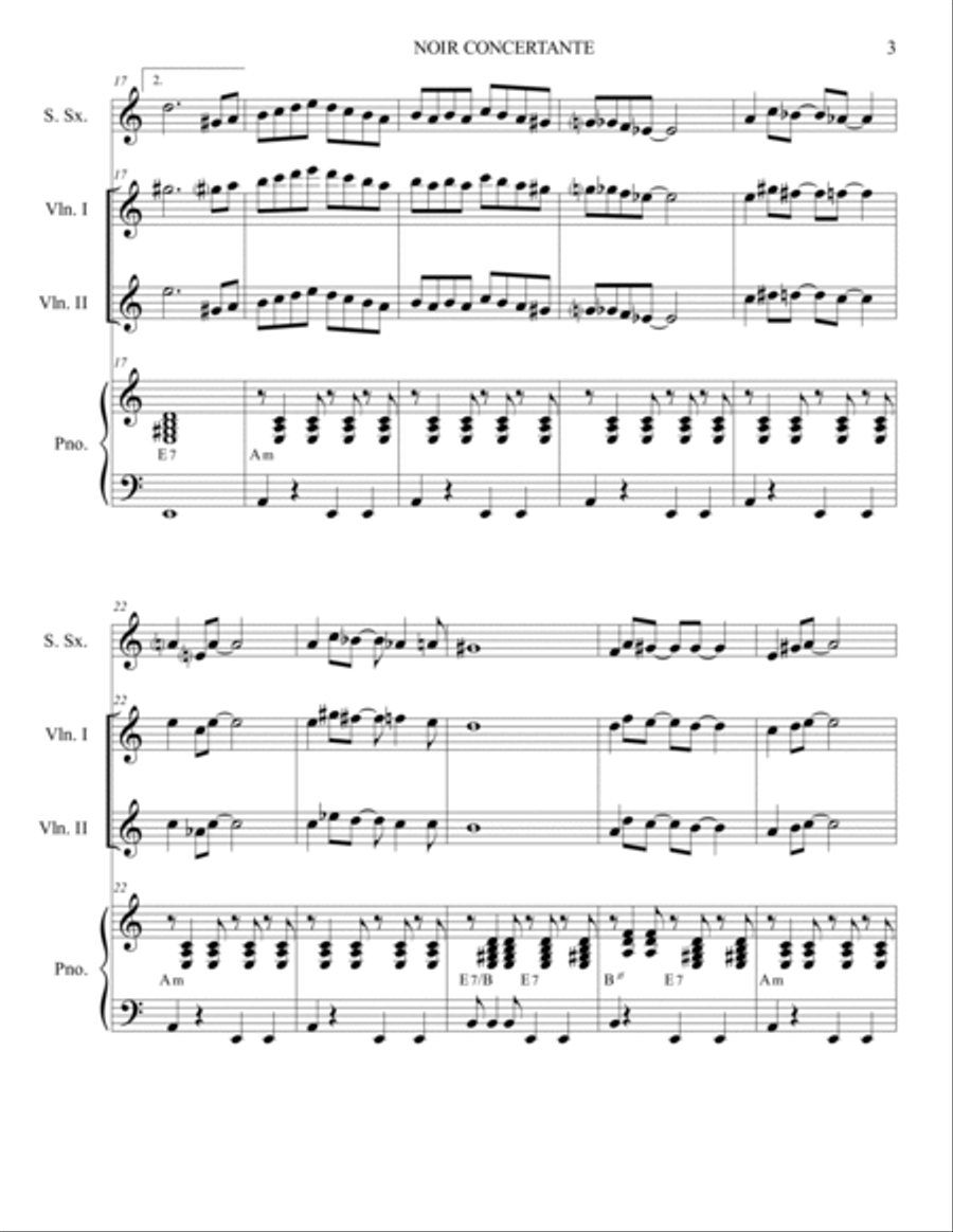 Montalbano Noir Concertante - Score Only Piano Quartet scores gallery preview page 3