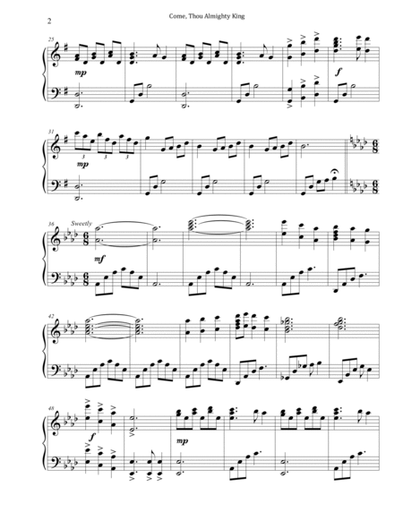 Come Thou Almighty King (Advanced Piano) image number null