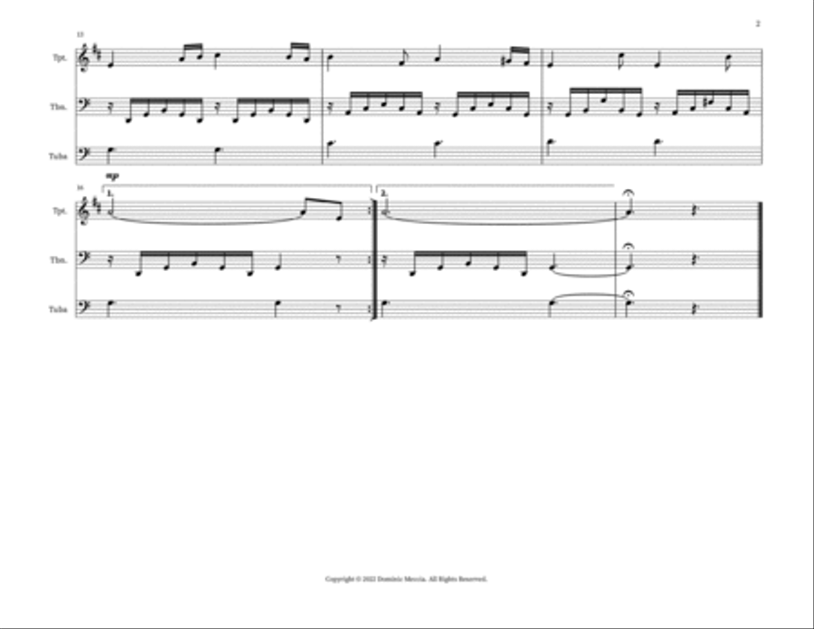 Song Of The Seashore (Hamabe No Uta) Small Ensemble scores gallery preview page 2