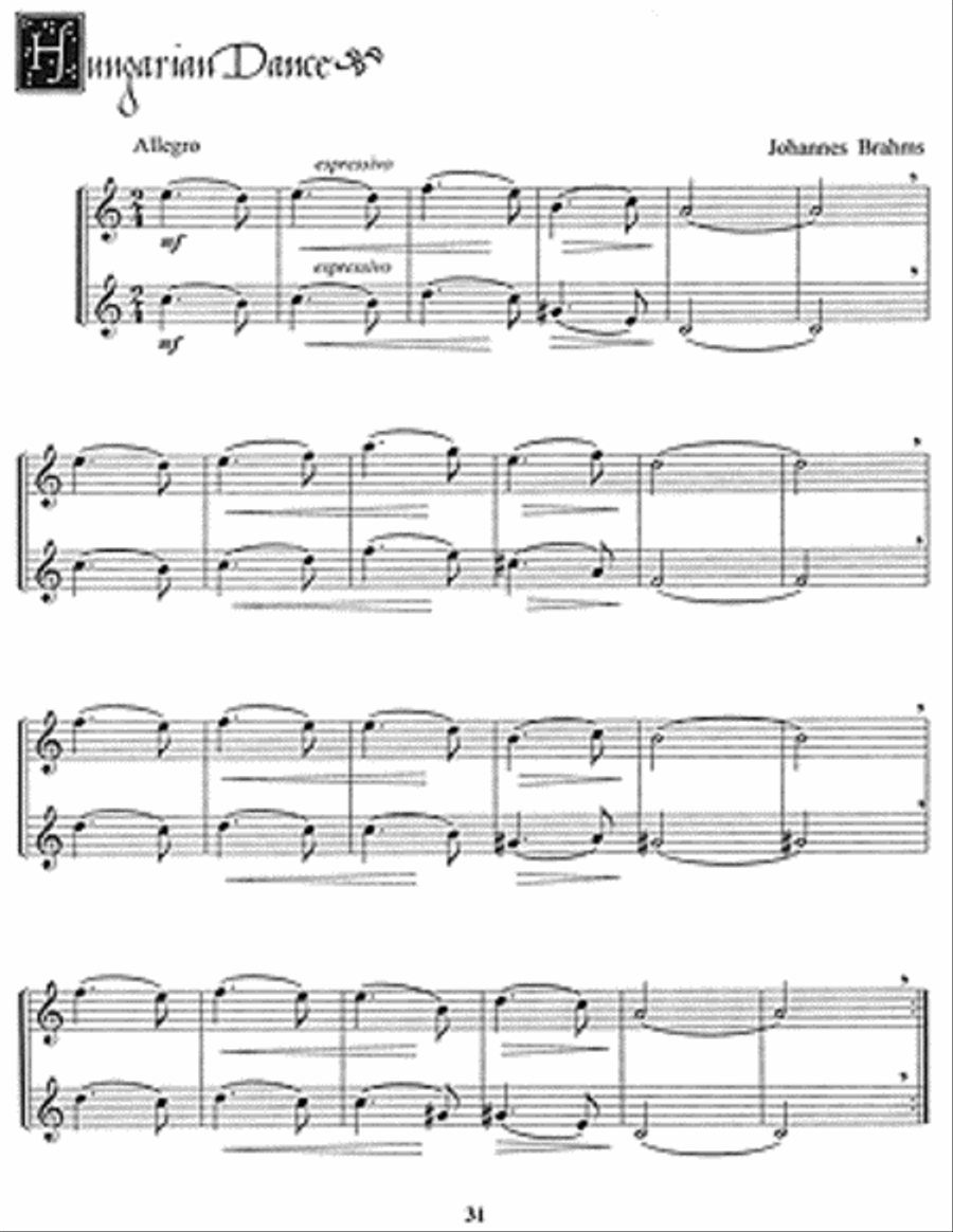 Easy Duets for Soprano Recorder Woodwind Duet scores gallery preview page 4