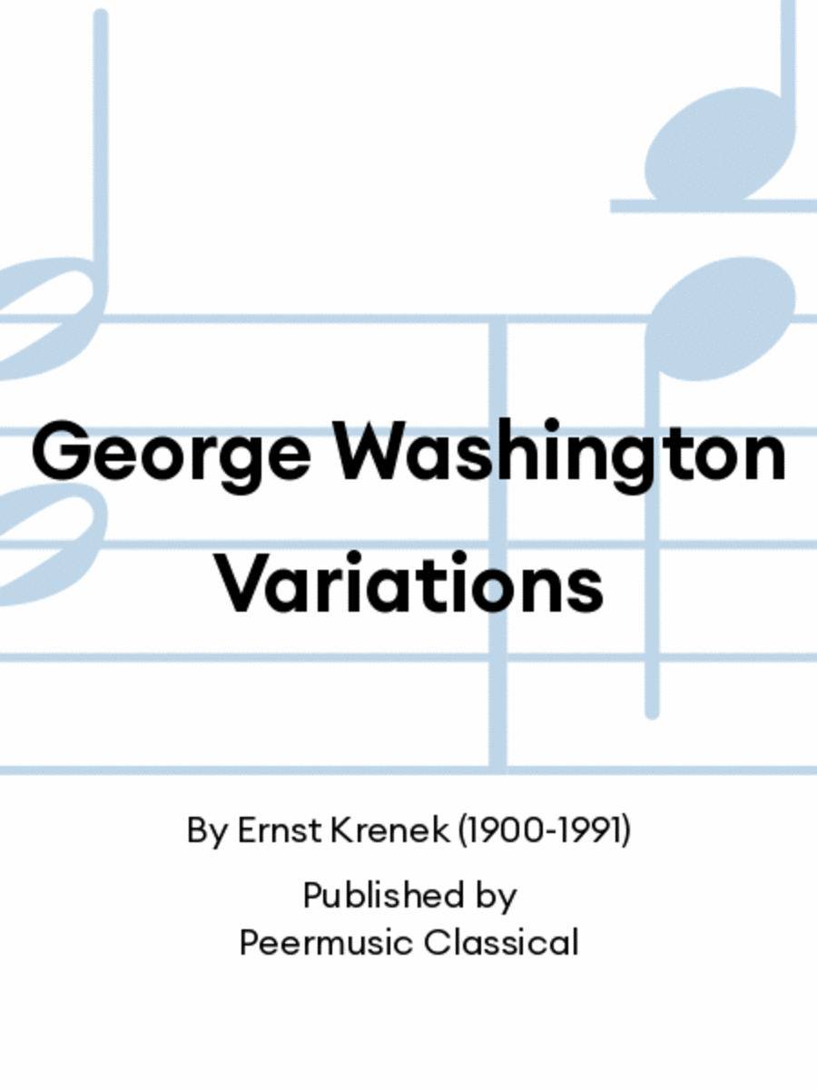 George Washington Variations Chamber Music scores gallery preview page 1