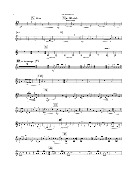 Concerto For Alto Saxophone And Wind Ensemble - Bb Clarinet 3