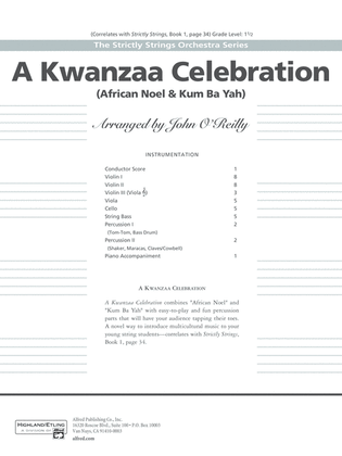 A Kwanzaa Celebration: Score