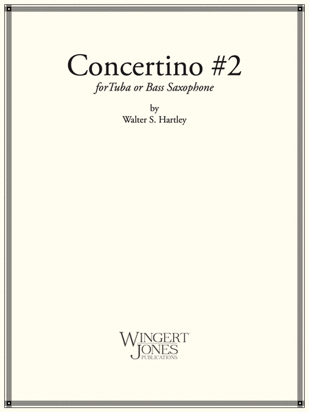 Concertino #2 for Tuba and Piano Tuba Solo (P.O.D.)