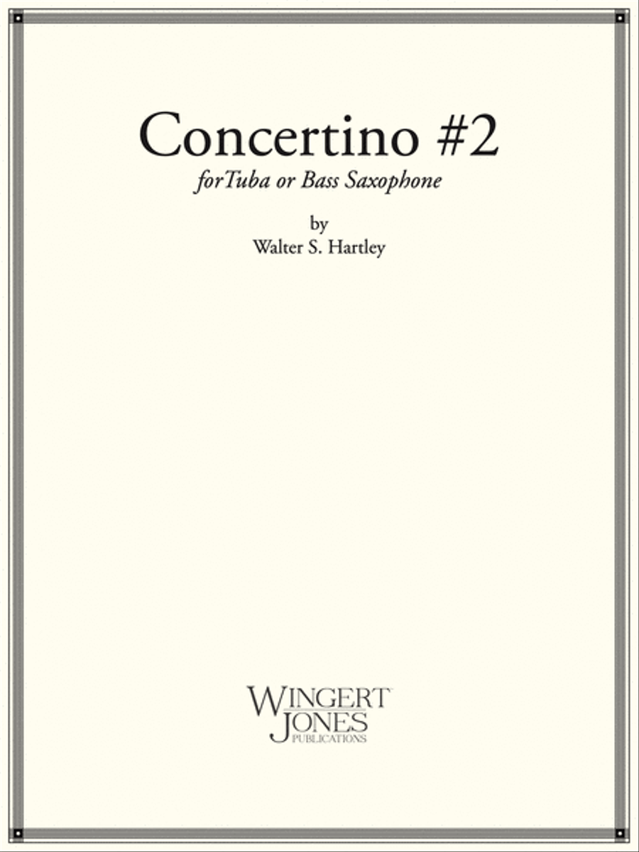 Concertino No. 2 For Tuba and Piano Tuba scores gallery preview page 1