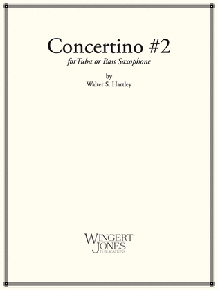 Book cover for Concertino No. 2 For Tuba and Piano