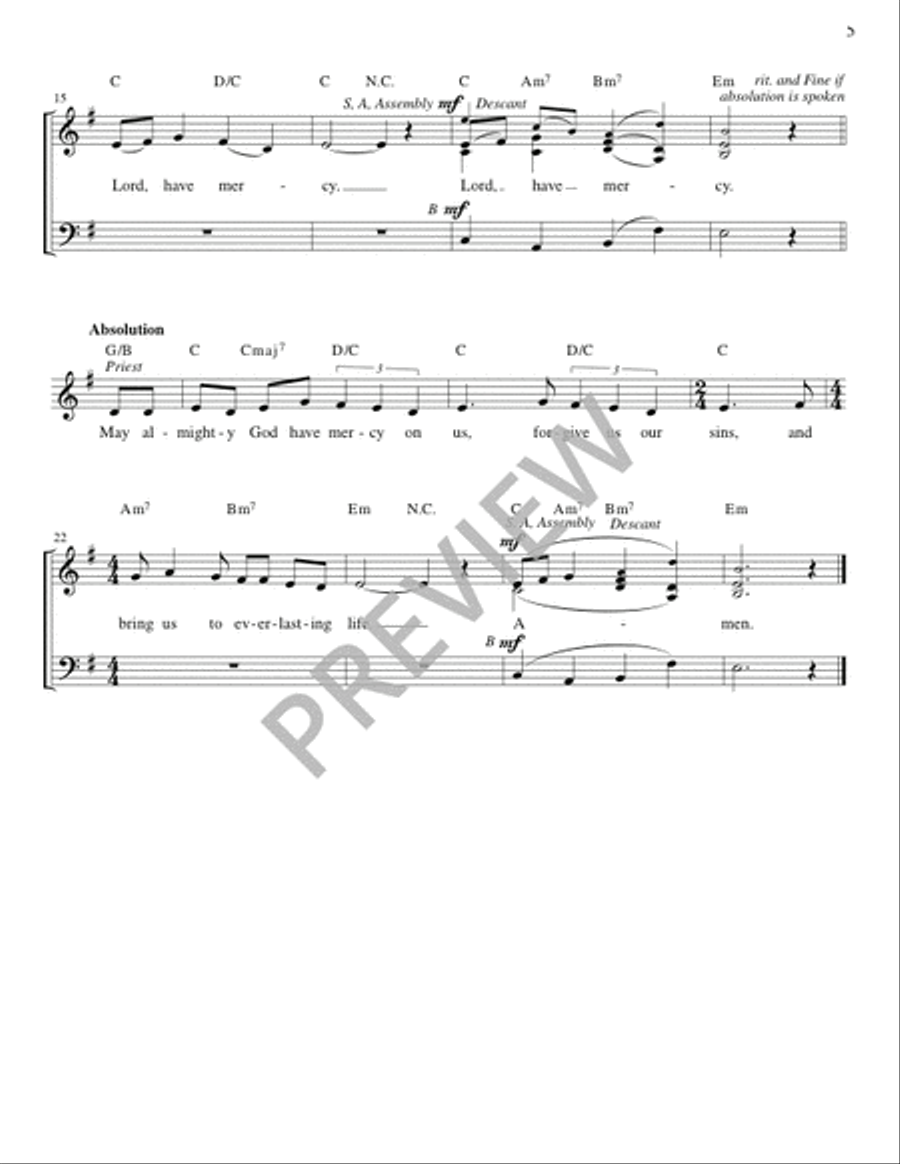 Mass of the Angels and Saints - Guitar edition Guitar scores gallery preview page 6