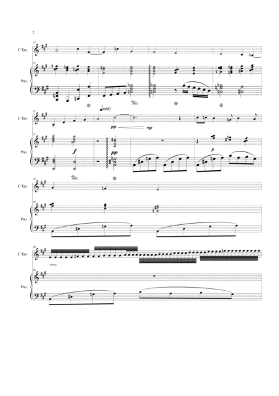 The last sunset C Trumpet scores gallery preview page 3