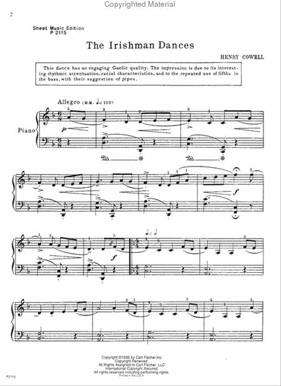The Irishman Dances The Irishman Dances Piano Solo scores gallery preview page 2