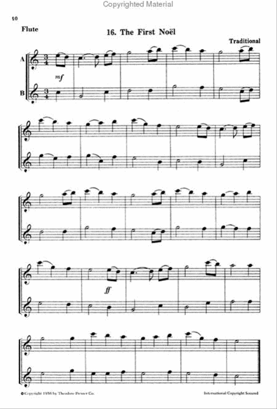 Play A Song Of Christmas, Flute Chamber Music scores gallery preview page 3
