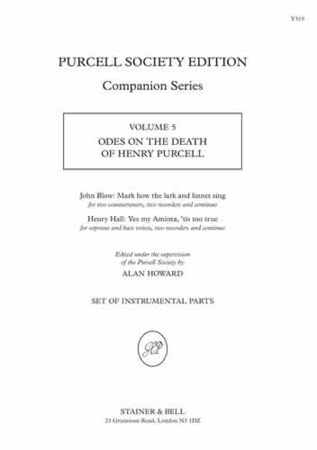 Odes on the Death. Instrumental Parts