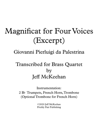 Magnificat for Brass Quartet (Palestrina)