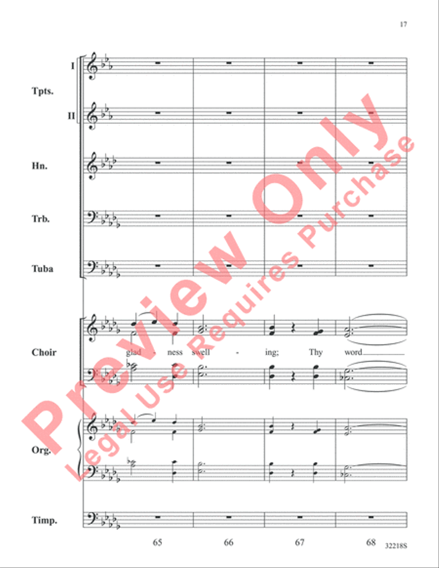 Awake, My Heart Choir scores gallery preview page 18