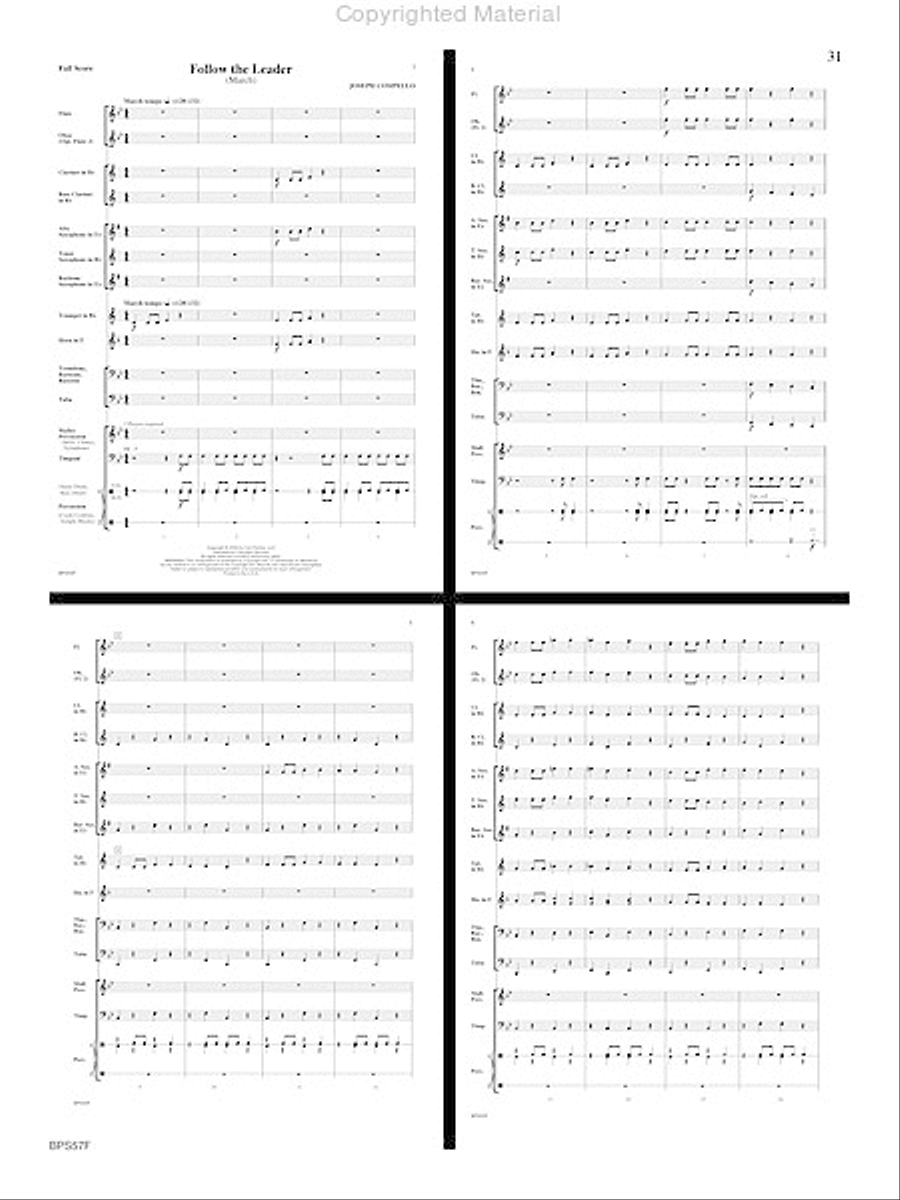 Aunt Rhodie's Diet Concert Band scores gallery preview page 32