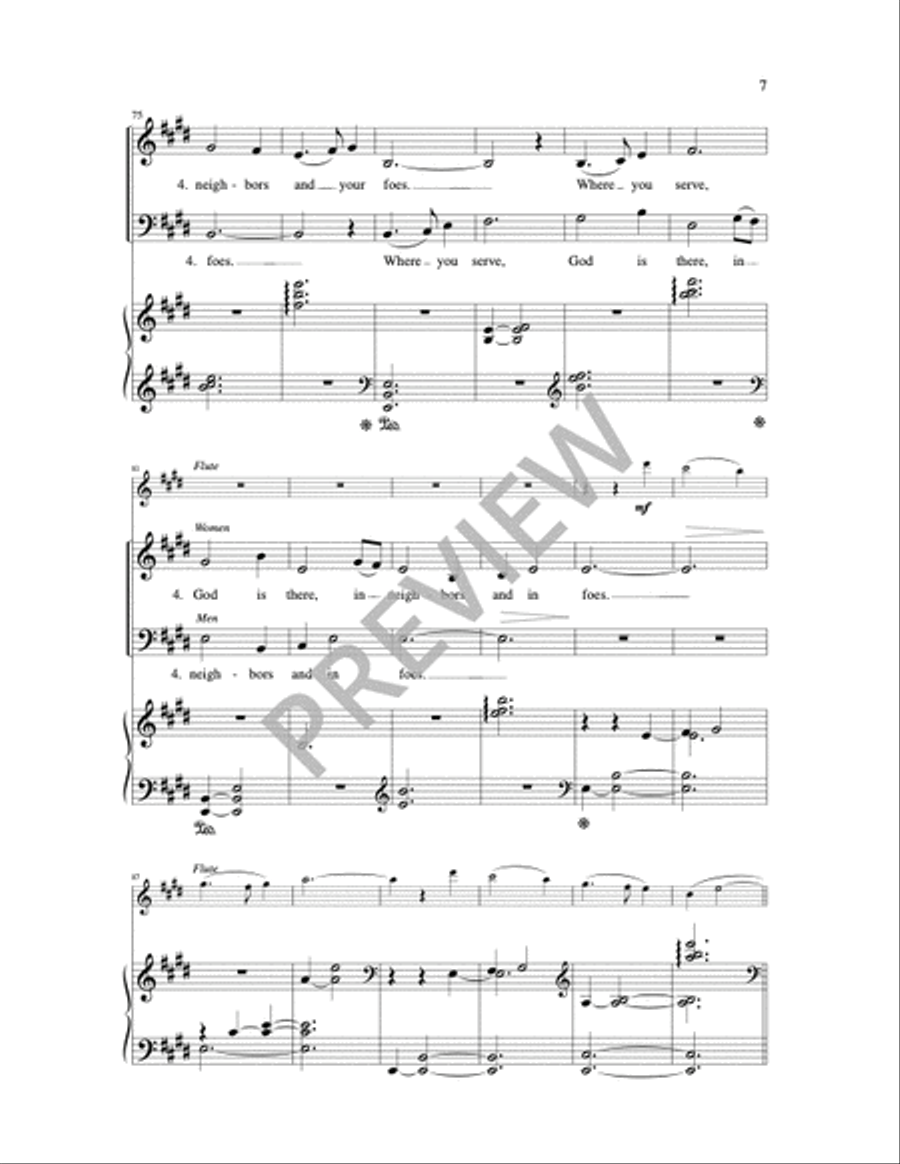 Go My Friends in Grace 4-Part scores gallery preview page 7