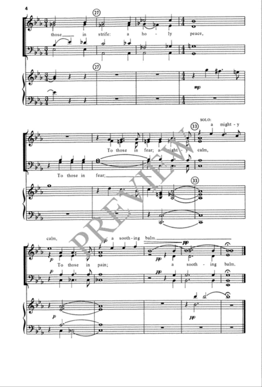 God's Spirit as a Wind Doth Move 4-Part scores gallery preview page 5