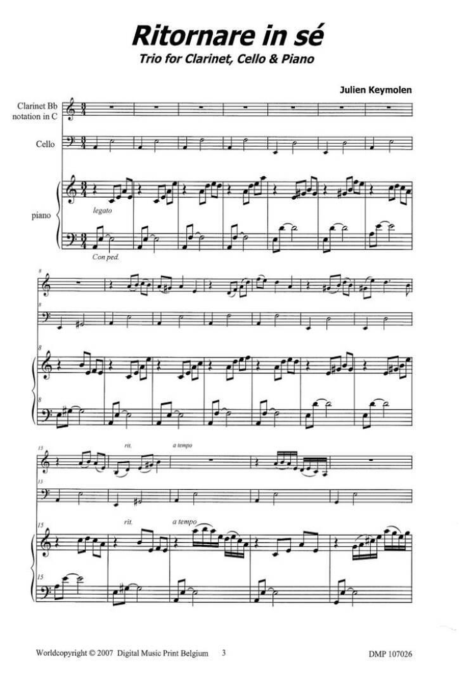 Ritornare In Sé Clarinet scores gallery preview page 2
